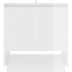 INLIFE Buffet Blanc Brillant 70x41x75 Cm Aggloméré - Blanc 7 INLIFE Buffet Blanc Brillant 70x41x75 Cm Aggloméré - Blanc -Buffet et enfilade Soldes 58691237 3