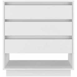 INLIFE Buffet Blanc Brillant 70x41x75 Cm Aggloméré - Blanc -Buffet et enfilade Soldes 58691368 5