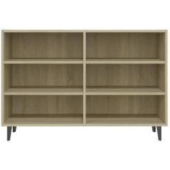 INLIFE Buffet Chêne Sonoma 103,5x35x70 Cm Aggloméré - Brun -Buffet et enfilade Soldes 58691391 4