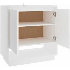 INLIFE Buffet Blanc 70x41x75 Cm Aggloméré - Blanc -Buffet et enfilade Soldes 58692233 5