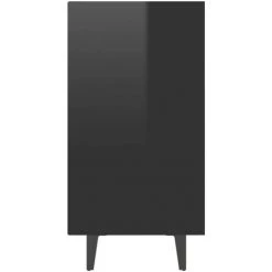 INLIFE Buffet Noir Brillant 103,5x35x70 Cm Aggloméré - Noir -Buffet et enfilade Soldes 58692305 5