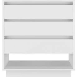 INLIFE Buffet Blanc 70x41x75 Cm Aggloméré - Blanc -Buffet et enfilade Soldes 58692327 5