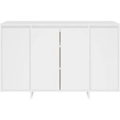 INLIFE Buffet Blanc 120x41x75 Cm Aggloméré - Blanc 9 INLIFE Buffet Blanc 120x41x75 Cm Aggloméré - Blanc -Buffet et enfilade Soldes 58692399 5