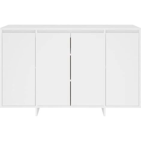 INLIFE Buffet Blanc 120x41x75 Cm Aggloméré - Blanc 5 INLIFE Buffet Blanc 120x41x75 Cm Aggloméré - Blanc – Image 5