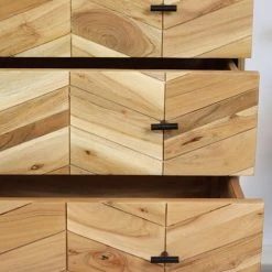 DIMEHOUSE Hunter Buffet Industriel Bois 90x40x85 Cm - Marron, Noir 9 DIMEHOUSE Hunter Buffet Industriel Bois 90x40x85 Cm - Marron, Noir -Buffet et enfilade Soldes 58819677 5