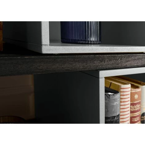 MASSIVMOEBEL24.DE Paravent 111x40x193 Bois De Manguier Gris Huilé CHICAGO # 211 - Gris 3 MASSIVMOEBEL24.DE Paravent 111x40x193 Bois De Manguier Gris Huilé CHICAGO # 211 - Gris – Image 3