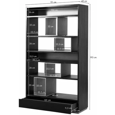 MASSIVMOEBEL24.DE Paravent 111x40x193 Bois De Manguier Gris Huilé CHICAGO # 211 - Gris 4 MASSIVMOEBEL24.DE Paravent 111x40x193 Bois De Manguier Gris Huilé CHICAGO # 211 - Gris – Image 4