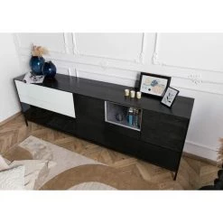 MASSIVMOEBEL24.DE Buffet 240x45x85 Bois De Manguier Gris Huilé CHICAGO # 206 - Gris -Buffet et enfilade Soldes 58997614 2