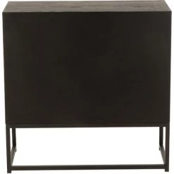 LES TENDANCES Meuble De Rangement Bois Noir Arthur L 80 Cm -Buffet et enfilade Soldes 59082203 5