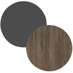 COTECOSY Buffet Bas 4 Portes Avlin 160cm Bois Chêne Foncé Et Anthracite - Chêne Foncé -Buffet et enfilade Soldes 59106018 5