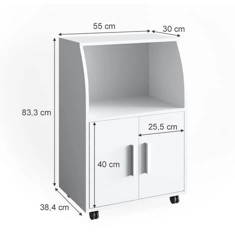 Armoire De Cuisine „Elio" Blanc Vicco 3 Armoire De Cuisine „Elio" Blanc Vicco – Image 3