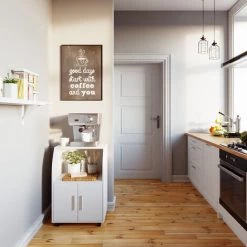 Armoire De Cuisine „Elio" Blanc Vicco 8 Armoire De Cuisine „Elio" Blanc Vicco -Buffet et enfilade Soldes 59119965 4