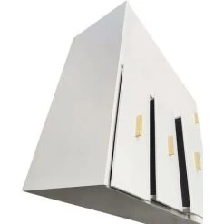 COTECOSY Buffet Haut Moderne 5 Tiroirs Et 1 Porte Nestor Taupe Clair Et Or - Taupe Clair 8 COTECOSY Buffet Haut Moderne 5 Tiroirs Et 1 Porte Nestor Taupe Clair Et Or - Taupe Clair -Buffet et enfilade Soldes 59166210 4