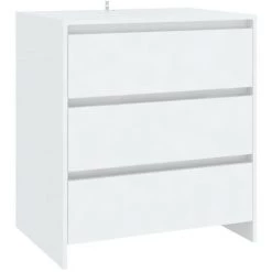 INLIFE Buffet Blanc 70x41x75 Cm Aggloméré - Blanc -Buffet et enfilade Soldes 59171912 2