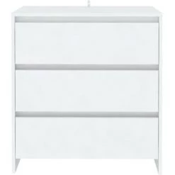 INLIFE Buffet Blanc 70x41x75 Cm Aggloméré - Blanc -Buffet et enfilade Soldes 59171912 3