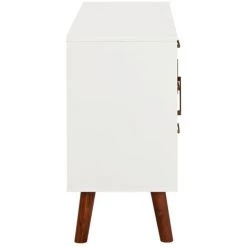 INLIFE Buffet 110x35x70 Cm Bois D'acacia Massif Et MDF - Brun -Buffet et enfilade Soldes 59171960 4