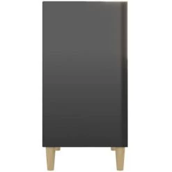 INLIFE Buffet Noir Brillant 57x35x70 Cm Aggloméré - Noir -Buffet et enfilade Soldes 59172336 5