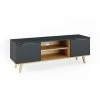 Buffet Bas „Neptune“ Anthracite/Chêne Clair Vicco