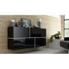 AZURA HOME DESIGN Buffet SAKIA Suspendu Noir Ou Blanc - Couleur: Noir - Noir