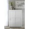 ZENZERO SHOP Buffet Moderne, Buffet Design, 2 Portes Hautes, Blanc Brillant