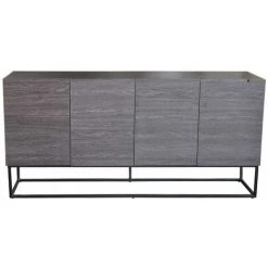 Paris Prix - Buffet Design 4 Portes "luena" 160cm Naturel