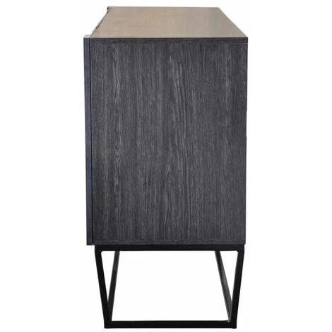 Paris Prix - Buffet Design 4 Portes "luena" 160cm Naturel 3 Paris Prix - Buffet Design 4 Portes "luena" 160cm Naturel – Image 3