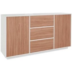 AHD AMAZING HOME DESIGN Buffet Mobile Salon 160cm Buffet Cuisine Bois Blanc Carat Wood 7 AHD AMAZING HOME DESIGN Buffet Mobile Salon 160cm Buffet Cuisine Bois Blanc Carat Wood -Buffet et enfilade Soldes 59305852 3