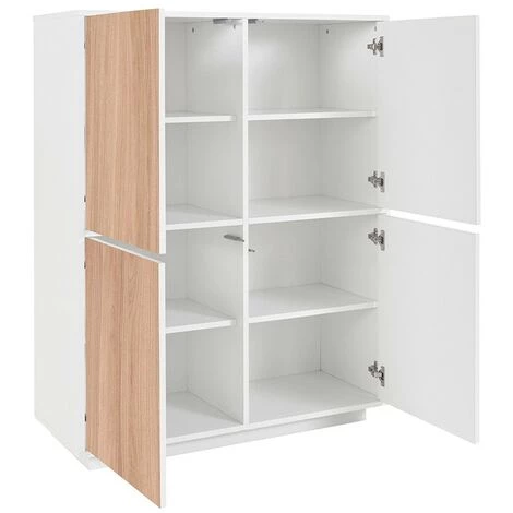 AHD AMAZING HOME DESIGN Buffet Moderne Cuisine Salon Bois Blanc Judy Wood 5 AHD AMAZING HOME DESIGN Buffet Moderne Cuisine Salon Bois Blanc Judy Wood – Image 5