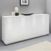 AHD AMAZING HOME DESIGN Buffet Mobile Salon Cuisine 180cm Design Moderne Blanc Ceila