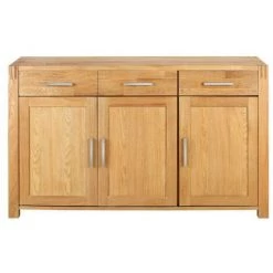 VENTE-UNIQUE.COM Buffet BROCELIANDE II - 3 Portes Et 3 Tiroirs - Chêne Huilé - Naturel Clair -Buffet et enfilade Soldes 59556160 3