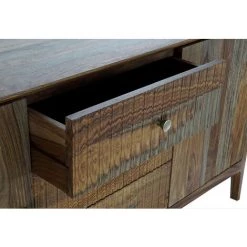 Buffet Meuble De Rangement En Bois De Sheesham Marron - Longueur 160 X Hauteur 78 X Profondeur 42 Cm -PEGANE- -Buffet et enfilade Soldes 59741958 4