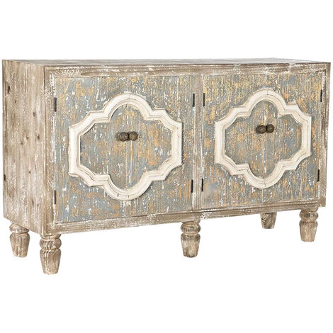 Buffet Meuble De Rangement En Bois De Sapin Et MDF Coloris Marron Vieilli - Longueur 130 X Hauteur 77.5 X Profondeur 40 Cm -PEGANE- 1 Buffet Meuble De Rangement En Bois De Sapin Et MDF Coloris Marron Vieilli - Longueur 130 X Hauteur 77.5 X Profondeur 40 Cm -PEGANE-