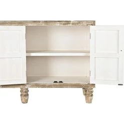 Buffet Meuble De Rangement En Bois De Sapin Et MDF Coloris Marron Vieilli - Longueur 130 X Hauteur 77.5 X Profondeur 40 Cm -PEGANE- 7 Buffet Meuble De Rangement En Bois De Sapin Et MDF Coloris Marron Vieilli - Longueur 130 X Hauteur 77.5 X Profondeur 40 Cm -PEGANE- -Buffet et enfilade Soldes 59742130 3