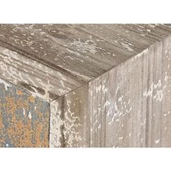 Buffet Meuble De Rangement En Bois De Sapin Et MDF Coloris Marron Vieilli - Longueur 130 X Hauteur 77.5 X Profondeur 40 Cm -PEGANE- 9 Buffet Meuble De Rangement En Bois De Sapin Et MDF Coloris Marron Vieilli - Longueur 130 X Hauteur 77.5 X Profondeur 40 Cm -PEGANE- -Buffet et enfilade Soldes 59742130 5