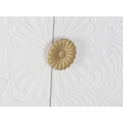 Buffet Meuble De Rangement En Bois De Sapin Coloris Blanc - Longueur 160 X Hauteur 80 X Profondeur 42 Cm -PEGANE- -Buffet et enfilade Soldes 59742131 4