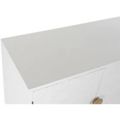 Buffet Meuble De Rangement En Bois De Sapin Coloris Blanc - Longueur 160 X Hauteur 80 X Profondeur 42 Cm -PEGANE- -Buffet et enfilade Soldes 59742131 5