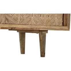 Buffet Meuble De Rangement En Bois De De Manguier Et Bouleau Coloris Naturel - Longueur 160 X Hauteur 75 X Profondeur 40 Cm -PEGANE- -Buffet et enfilade Soldes 59742262 4