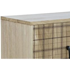 Buffet Meuble De Rangement En Bois De Paulownia Coloris Naturel - Longueur 95 X Hauteur 68 X Profondeur 26 Cm -PEGANE- -Buffet et enfilade Soldes 59742340 5