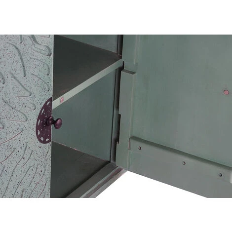 Buffet Meuble De Rangement En Bois Coloris Turquoise/blanc - Longueur 200 X Hauteur 85 X Profondeur 55 Cm -PEGANE- 4 Buffet Meuble De Rangement En Bois Coloris Turquoise/blanc - Longueur 200 X Hauteur 85 X Profondeur 55 Cm -PEGANE- – Image 4