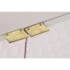 Buffet Haut Meuble De Rangement En Bois De Manguier Rose Et Métal Doré - Longueur 63 X Hauteur 52 X Profondeur 43 Cm -PEGANE- -Buffet et enfilade Soldes 59742351 5