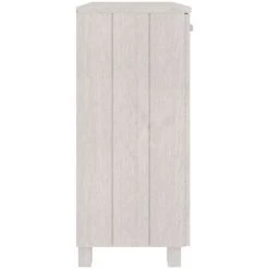 YOUTHUP Buffet Blanc 85x35x80 Cm Bois Massif De Pin - Blanc -Buffet et enfilade Soldes 59760777 5