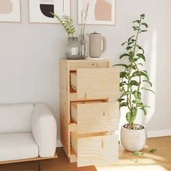 YOUTHUP Buffet 32x34x75 Cm Bois Massif De Pin - Brun 7 YOUTHUP Buffet 32x34x75 Cm Bois Massif De Pin - Brun -Buffet et enfilade Soldes 59760803 3