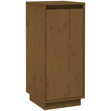 YOUTHUP Buffet Marron Miel 31,5x34x75 Cm Bois Massif De Pin - Brun 2 YOUTHUP Buffet Marron Miel 31,5x34x75 Cm Bois Massif De Pin - Brun – Image 2