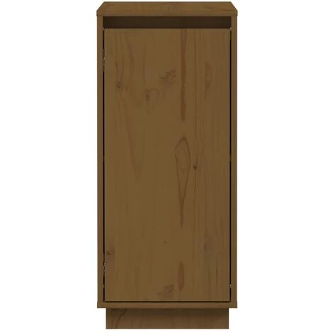 YOUTHUP Buffet Marron Miel 31,5x34x75 Cm Bois Massif De Pin - Brun 5 YOUTHUP Buffet Marron Miel 31,5x34x75 Cm Bois Massif De Pin - Brun – Image 5