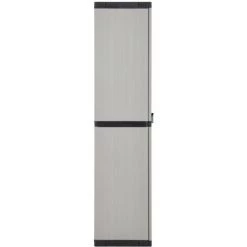 YOUTHUP Armoire De Rangement De Jardin 3 étagères Gris/noir 68x40x168cm - Gris 8 YOUTHUP Armoire De Rangement De Jardin 3 étagères Gris/noir 68x40x168cm - Gris -Buffet et enfilade Soldes 59761014 4