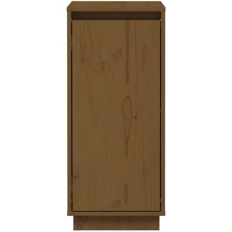 YOUTHUP Buffets 2 Pcs Marron Miel 31,5x34x75 Cm Bois Massif De Pin - Brun 5 YOUTHUP Buffets 2 Pcs Marron Miel 31,5x34x75 Cm Bois Massif De Pin - Brun – Image 5
