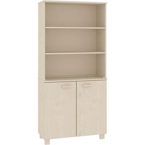 YOUTHUP Buffet Bois Massif De Pin Marron Miel - Brun 2 YOUTHUP Buffet Bois Massif De Pin Marron Miel - Brun – Image 2