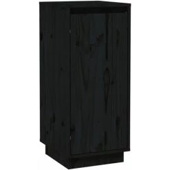 YOUTHUP Buffets 2 Pcs Noir 31,5x34x75 Cm Bois Massif De Pin - Noir 9 YOUTHUP Buffets 2 Pcs Noir 31,5x34x75 Cm Bois Massif De Pin - Noir -Buffet et enfilade Soldes 59761295 5