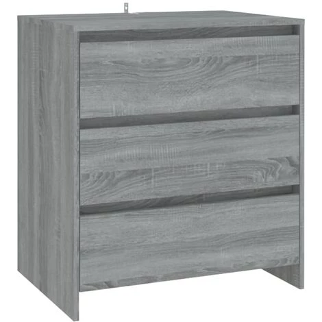 YOUTHUP Buffets 2 Pcs Sonoma Gris Bois D'ingénierie - Gris 5 YOUTHUP Buffets 2 Pcs Sonoma Gris Bois D'ingénierie - Gris – Image 5