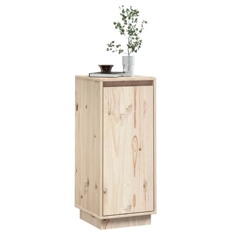 YOUTHUP Buffet 31,5x34x75 Cm Bois Massif De Pin - Brun 4 YOUTHUP Buffet 31,5x34x75 Cm Bois Massif De Pin - Brun – Image 4